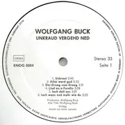 LP - Wolfgang Buck - Unkraud Vergehd Ned