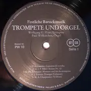LP - Wolfgang G. Haas , Paul Wißkirchen - Festliche Barockmusik - Trompete Und Orgel - Gatefold
