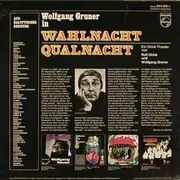 LP - Wolfgang Gruner - Wahlnacht - Qualnacht. Live Im Europa-Center Berlin