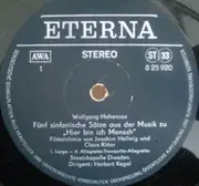 LP - Wolfgang Hohensee - Muzic Zu Film 'Hier Bin Ich Mensch...'. Filmsinfonie Von Joachim Und Claus Ritter