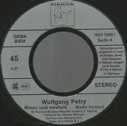 7inch Vinyl Single - Wolfgang Petry - Wieso Und Weshalb ...