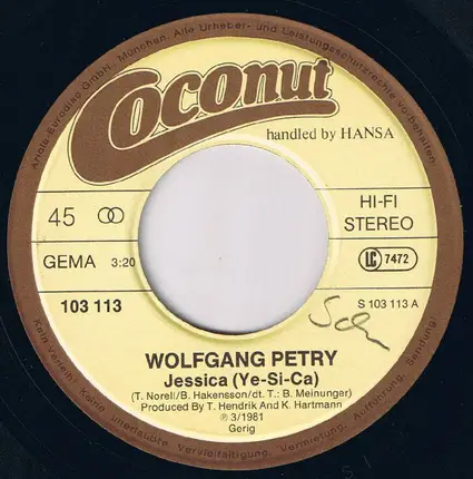 Wolfgang Petry - Jessica