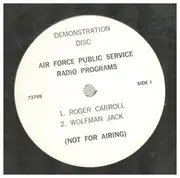 7inch Vinyl Single - Wolfman Jack, Roger Caroll and others - The United Air Force Demonstration Disc