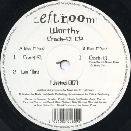 Worthy - CRACK-EL EP