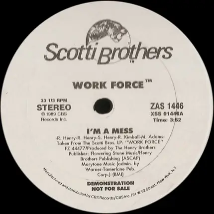 Work Force - I'm A Mess / Love The Hard Way