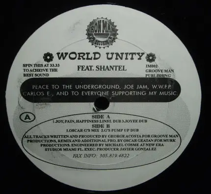 World Unity Feat. Shantel - Joy, Pain, Happiness