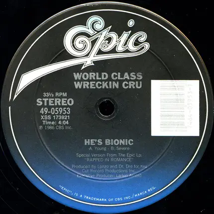 World Class Wreckin' Cru - He's Bionic / The Fly