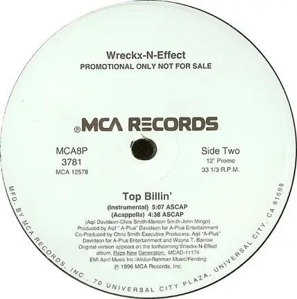 Wreckx-N-Effect, Wrecks-N-Effect - Top Billin'