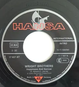 The Wright Brothers - Silverbird / Happiness And Sorrow