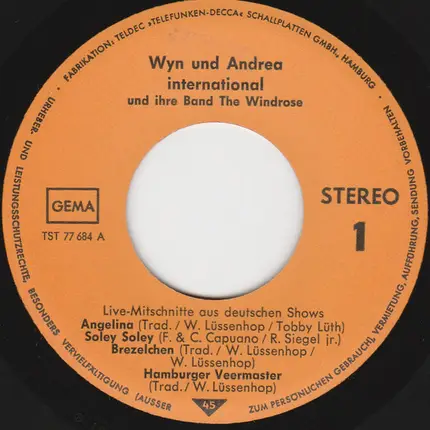 Wyn & Andrea Und Ihre Band The Windrose - International
