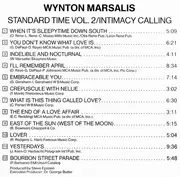 CD - Wynton Marsalis - Standard Time Vol.2 - Intimacy Calling