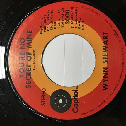 Wynn Stewart - Heavenly / You're No Secret Of Mine