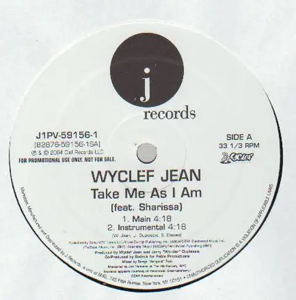 Wyclef Jean - Take Me As I Am