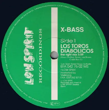 X-Bass - Los Toros Diabolicos / High Feeling