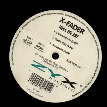 X Fader, X-Fade - Here We Are