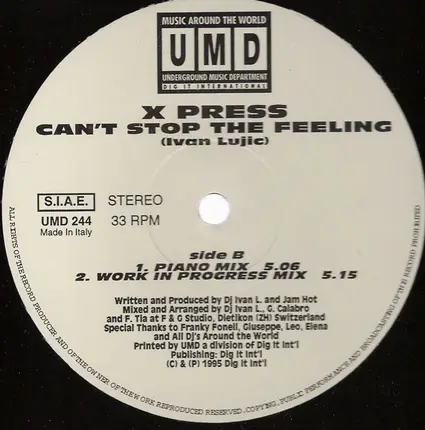X-Press - Can't Stop The Feeling