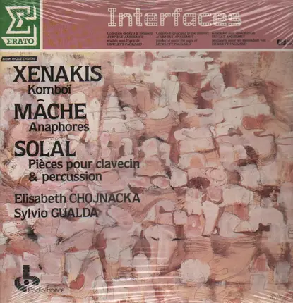 Xanakis, Mache, Solal - Komboi, Anaphores, Pieces pour clavecin & percussion, Elisabeth Chojnacka, Sylvio Gualda