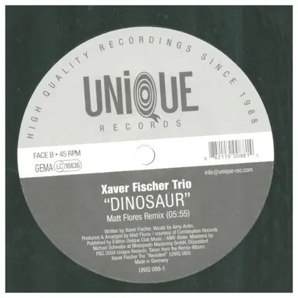 Xaver Fischer Trio - Disko / Dinosaur (Remixes)
