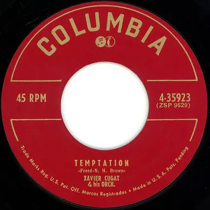 Xavier Cugat And His Orchestra - Orchids In The Moonlight / Temptation