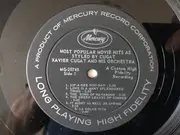 LP - Xavier Cugat And His Orchestra - Most Popular Movie Hits As Styled By Cugat - Mono