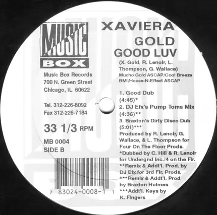 Xaviera Gold - Good Luv