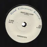 7inch Vinyl Single - Xdreamysts - Right Way Home - Yellow cover