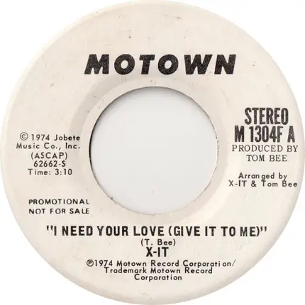 Xit - I Need Your Love (Give It To Me)