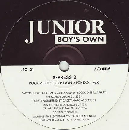 X-Press 2 - Rock 2 House / Hip Housin'