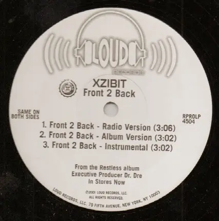 Xzibit - Front 2 Back
