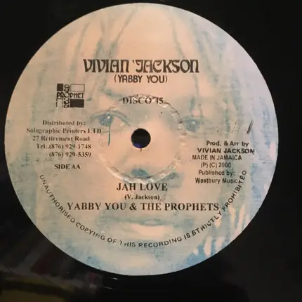 Yabby You & The Prophets - Warn The Nation / Jah Love