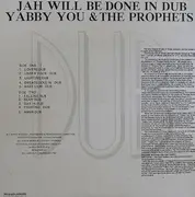 LP - Yabby You - Jah Will Be Done In Dub