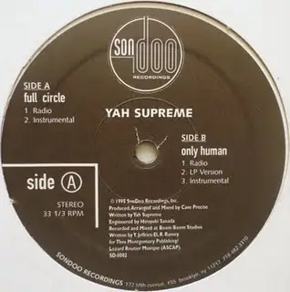 Yah Supreme - Full Circle / Only Human
