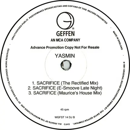 Yasmin - Sacrifice