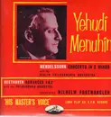 LP - Yehudi Menuhin - Felix Mendelssohn-Bartholdy - Ludwig van Beethoven - Berliner Philharmoniker - Phi - Concerto In E Minor  / Romances 1&2
