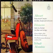 LP - Mozart / Telemann - Flute & Harp Concerto / Suite For Flute & Strings (Menuhin)
