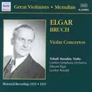 CD - Yehudi Menuhin , Sir Edward Elgar , Max Bruch - Violin Concertos
