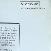 LP - Schubert / Mendelssohn (Furtwängler) - Sinfonie Nr. 8 'Unvollendete' / Violinkonzert e-moll - Widesound stereo
