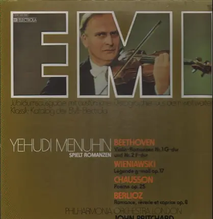 Yehudi Menuhin - Yehudi Menuhin spielt Romanzen: Beethoven, Wienawski, Chausson, Berlioz