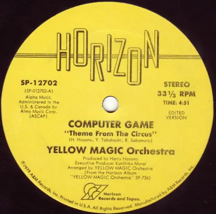 Yellow Magic Orchestra - Computer Game