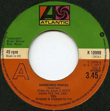 Yes - Wondrous Stories