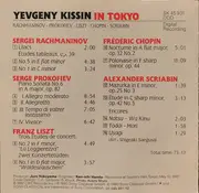 CD - Rachmaninov / Prokofiev / Liszt / Chopin / Scriabin - Yevgeny Kissin In Tokyo