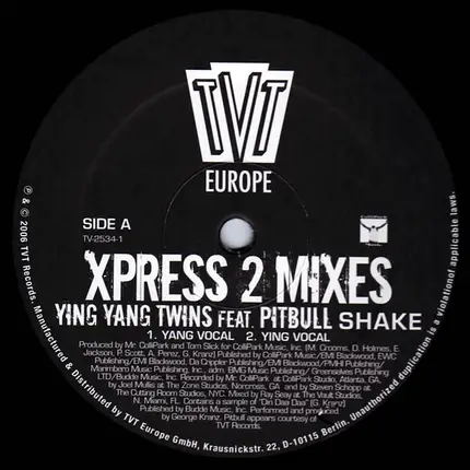 Ying Yang Twins feat. Pitbull - Shake Xpress 2 Mixes