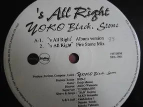 YOKO Black. Stone - 's All Right