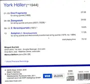CD - York Höller - String Quartets (And More)
