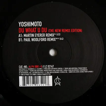 Yoshimoto - Du What U Du (The New Remix Edition)