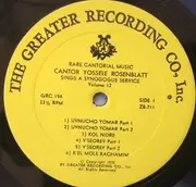 LP - Yossele Rosenblatt - Cantor Yossele Rosenblatt Sings A Synagogue Service Volume 12