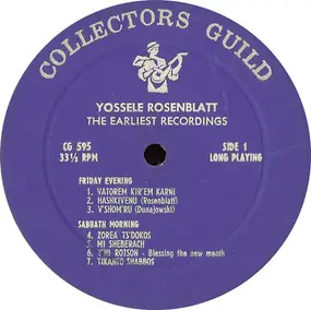 Yossele Rosenblatt - The Earliest Recordings