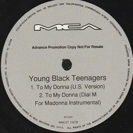 Young Black Teenagers - To My Donna (Remix)