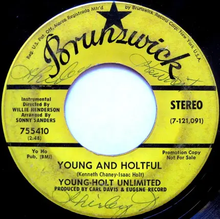 Young Holt Unlimited - Young And Holtful / Just A Melody