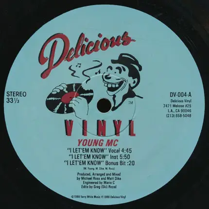 Young MC - I Let 'em Know